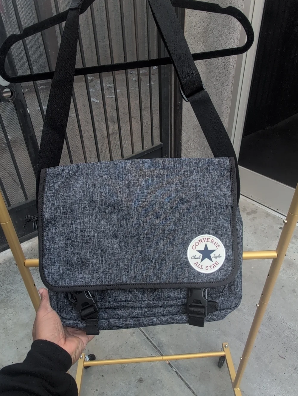 Converse All Star Gray Messenger Bag NWOT